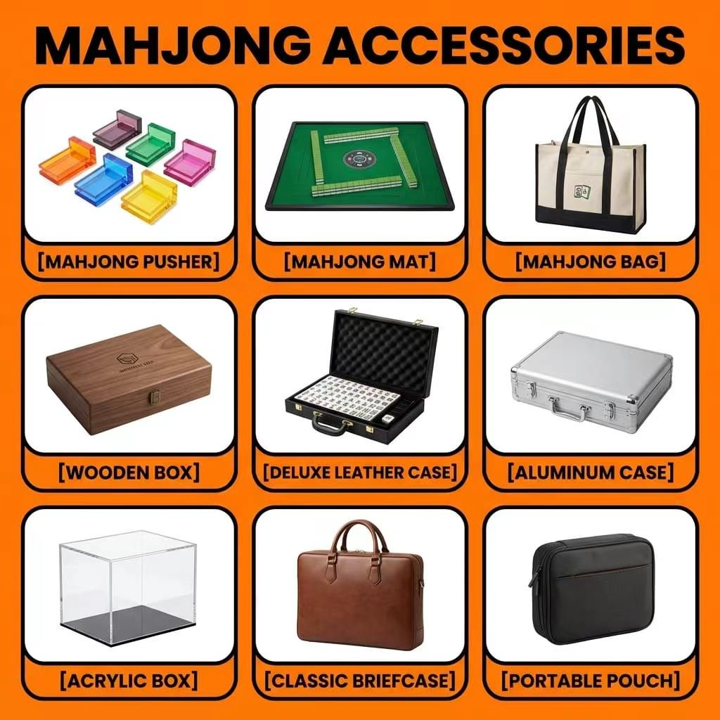 Factory Direct Gold Acrylic American Mahjong Set – 166 Tiles view 7