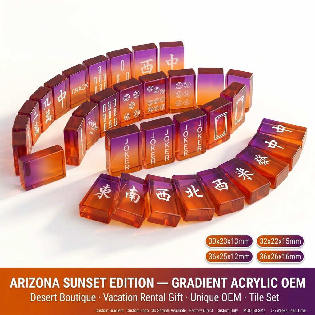 Factory Direct Purple Acrylic American Mahjong Set – 166 Tiles — wholesale American mahjong set
