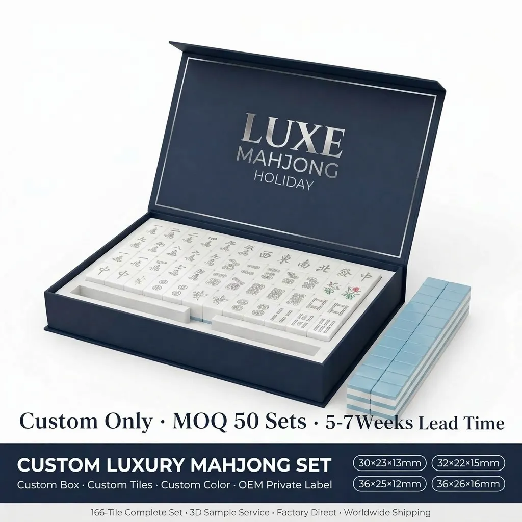 Factory Direct Signature Acrylic American Mahjong Set – 166 Tiles (CS-056) No.2