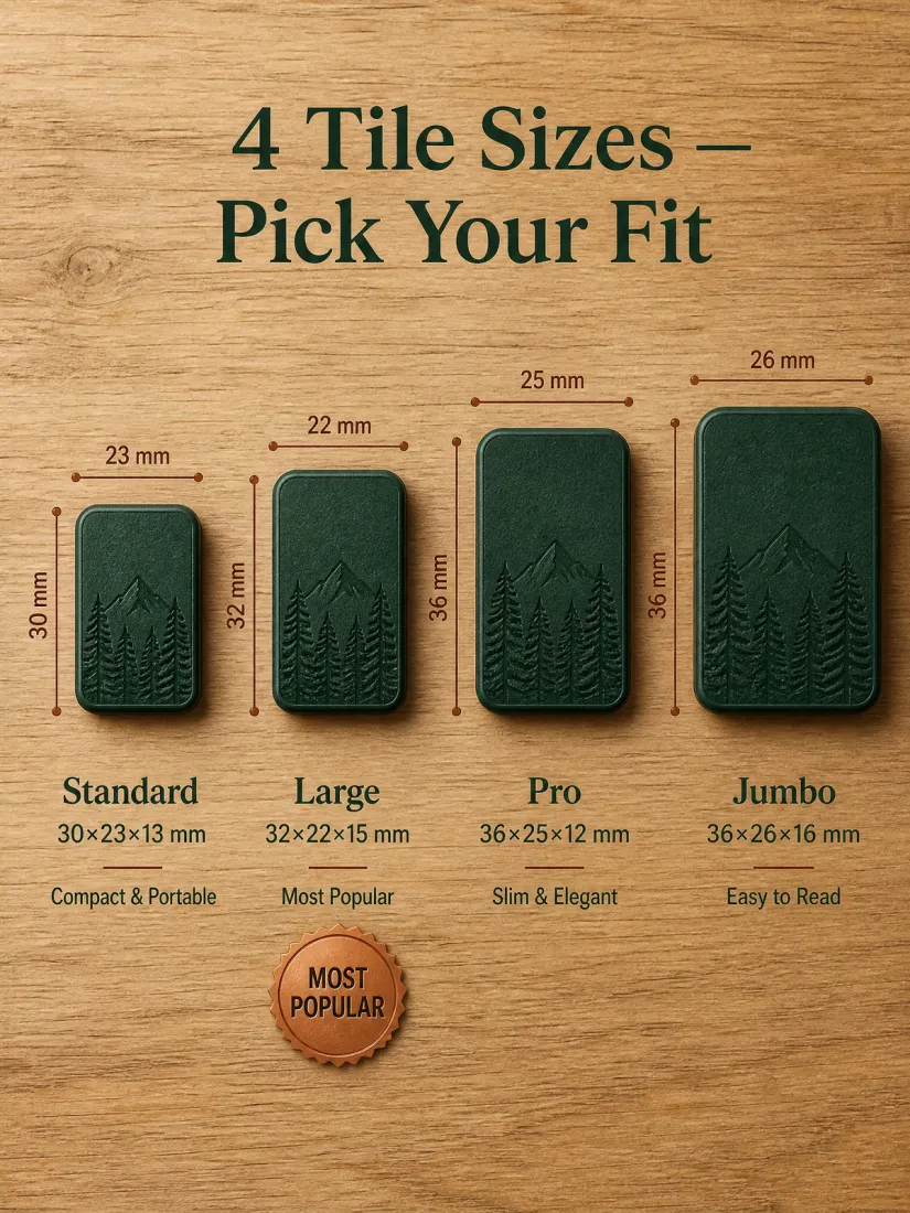 Factory Direct Moss Green Acrylic American Mahjong Set – 160 Tiles detail