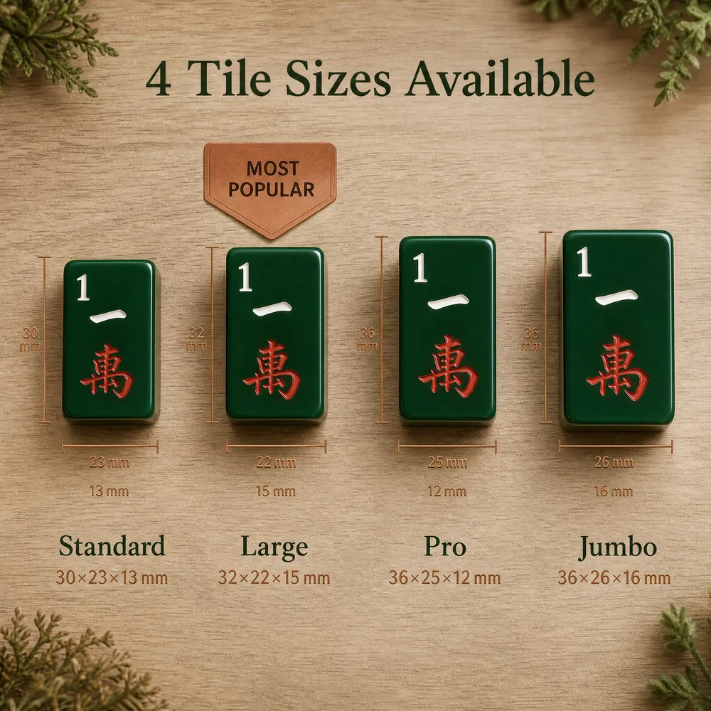 Factory Direct Moss Green Acrylic American Mahjong Set – 160 Tiles view 3