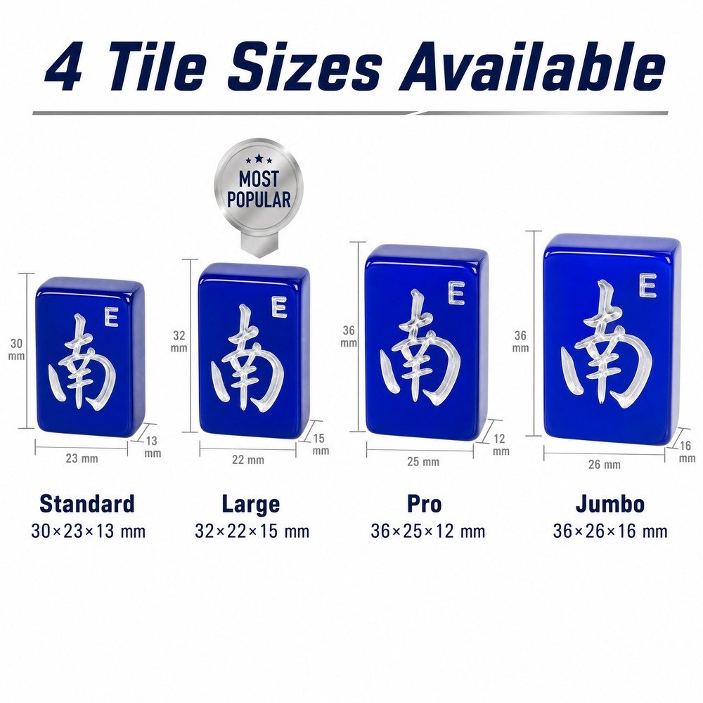 Factory Direct Blue Acrylic American Mahjong Set – 160 Tiles view 3