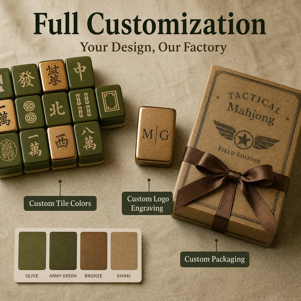 Factory Direct Green Acrylic American Mahjong Set – 160 Tiles (CS-128) view 4