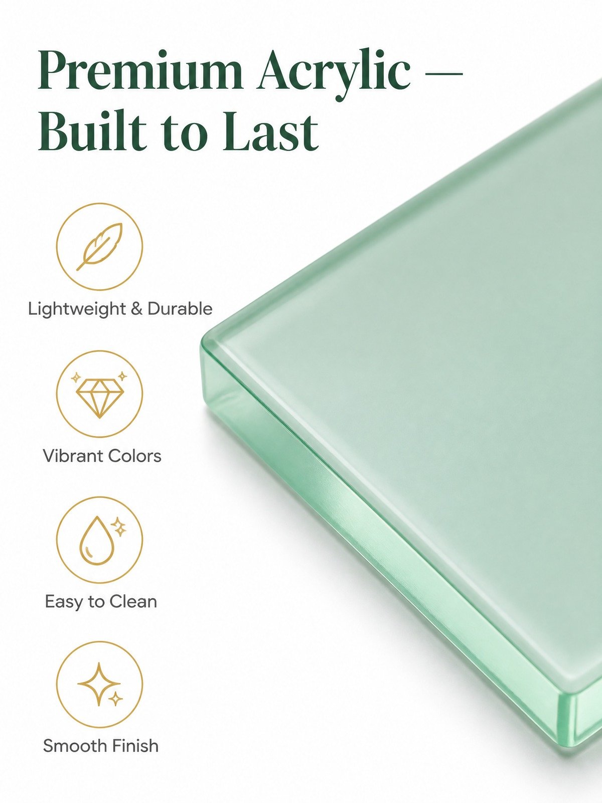 Factory Direct Green Solid Acrylic American Mahjong Set – 160 Tiles detail