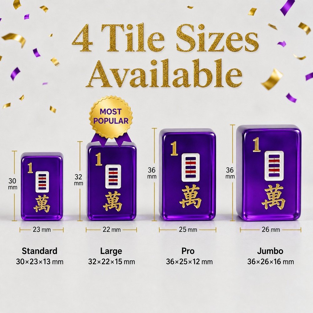 Factory Direct Purple 4-Layer Acrylic American Mahjong Set – 160 Tiles view 3