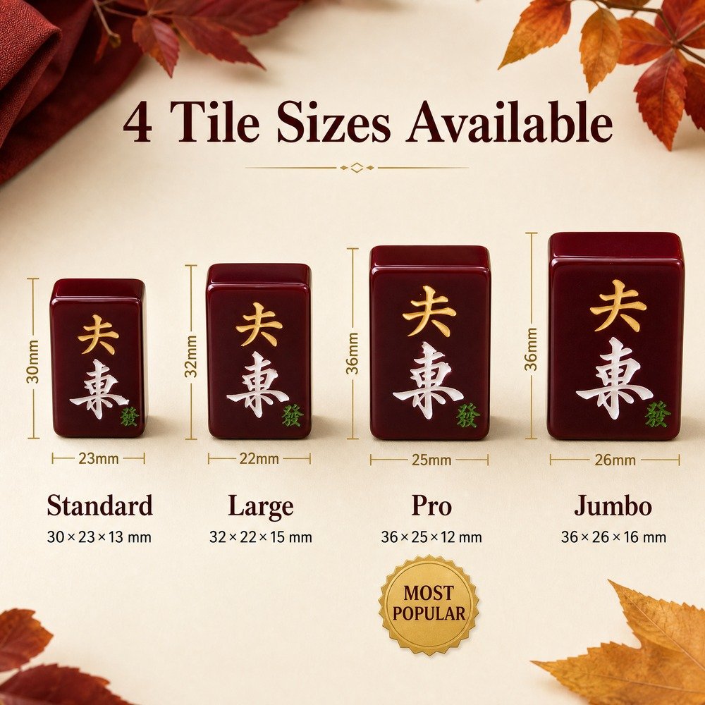 Factory Direct Wine Red Acrylic American Mahjong Set – 160 Tiles view 3