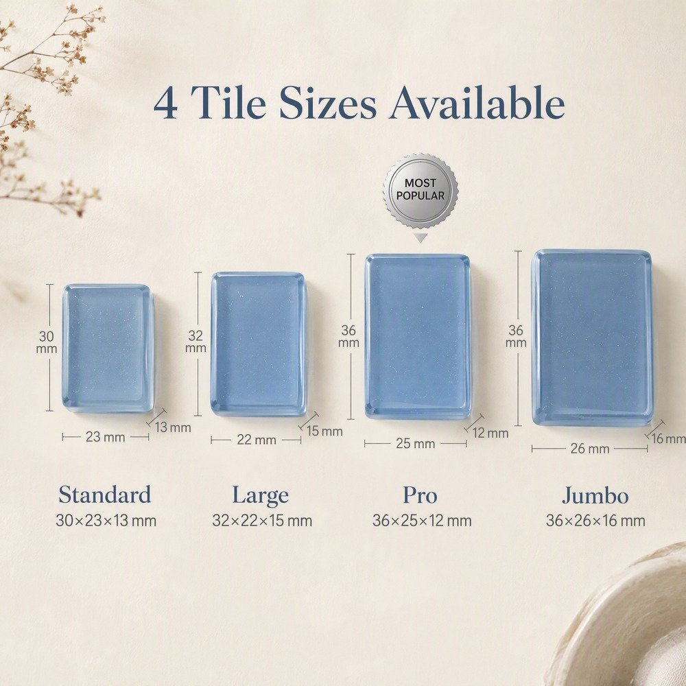 Factory Direct Blue Ivory Acrylic American Mahjong Set – 160 Tiles view 3