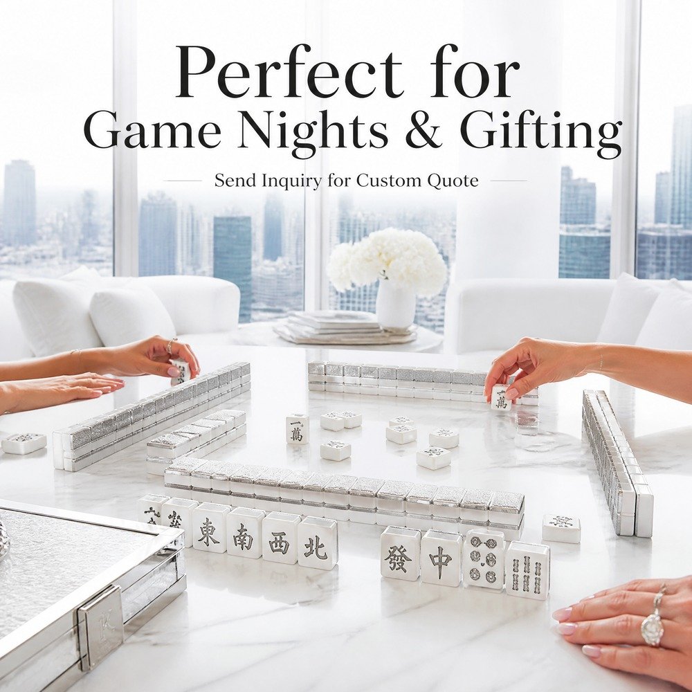 Factory Direct White Acrylic American Mahjong Set – 160 Tiles view 5