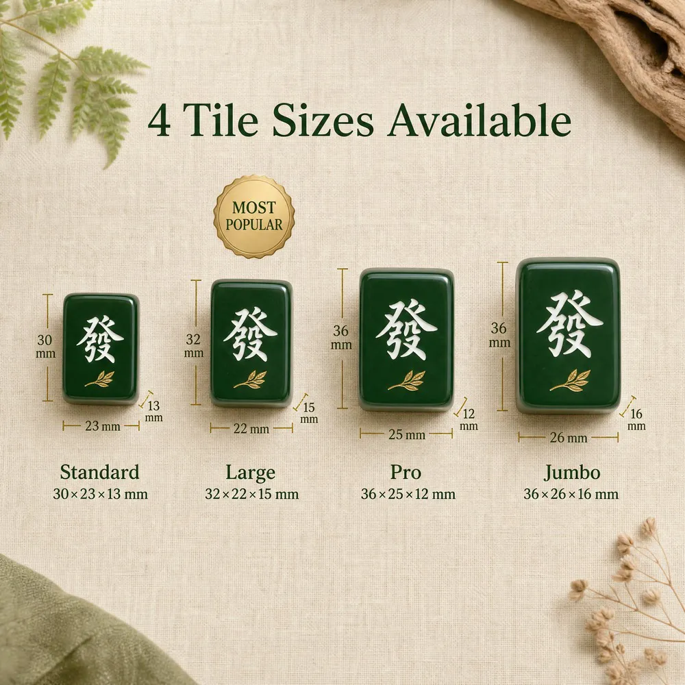 Factory Direct Green Acrylic American Mahjong Set – 160 Tiles (CS-148) view 3