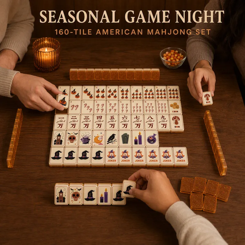 Factory Direct Halloween Solid Acrylic American Mahjong Set – 160 Tiles view 7