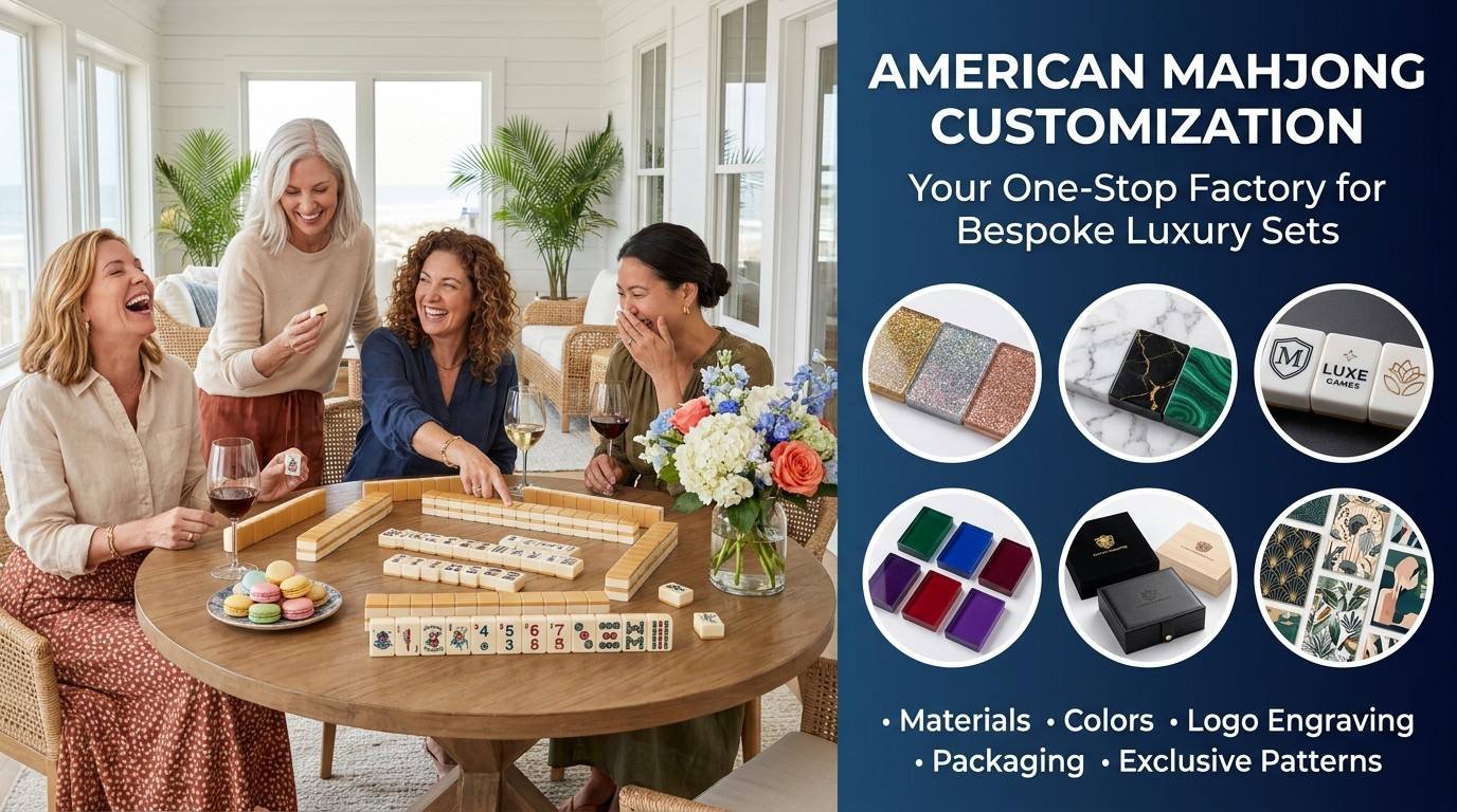 Factory Direct Halloween Acrylic American Mahjong Set – 160 Tiles detail